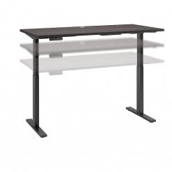 Bush Business Furniture Move 60 Series 27''-47'' Adjustable Standing Desk, Storm Gray (M6S6030SGBK)