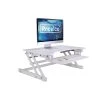 Rocelco 32" Adjustable Desk Riser, White (R ADRW)