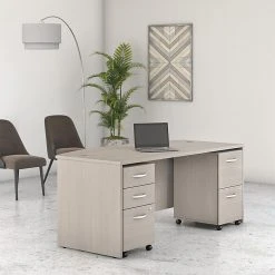 Bush Business Furniture Studio C 3 Drawer Mobile File Cabinet, Sand Oak (SCF216SOSU) -Staples Department Store 10A03E72 E8C7 4D9D 992E4E6E90D18002 sc7