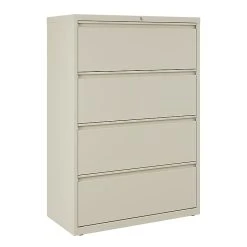 Staples Commercial 4 File Drawers Lateral File Cabinet, Locking, Putty/Beige, Letter/Legal, 36"W (20056D) -Staples Department Store 110B336A B570 465D 9D0521B038A29808 sc7 1
