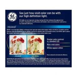 GE Reveal HD+ 11-Watt Warm White LED General-Purpose Bulb, 2/Pack (46657) -Staples Department Store 12113BFA 3EBB 49D2 BAFA0E2688FD7700 sc7