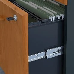 Bush Business Furniture Cubix 3 Drawer Mobile File Cabinet, Natural Cherry/Slate (WC57453PSU) 15 Bush Business Furniture Cubix 3 Drawer Mobile File Cabinet, Natural Cherry/Slate (WC57453PSU) -Staples Department Store 208C438C 1884 4095 AE99DED937479490 sc7