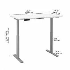 Bush Business Furniture Move 60 Series 27''-47'' Adjustable Standing Desk, White (M6S4830WHSK) -Staples Department Store 22A49601 C37C 4BC9 81150F133DEC0D99 sc7