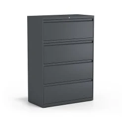 Staples Commercial 4 File Drawers Lateral File Cabinet, Locking, Putty/Beige, Letter/Legal, 36"W (20056D) -Staples Department Store 2390F261 B703 4854 886355B11300261E sc7