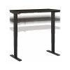 Bush Business Furniture Move 40 28"-48"H Electric Adjustable Standing Desk, Mocha Cherry/Black (M4S4824MRBK)