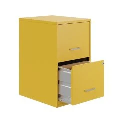 Space Solutions SOHO Smart File 2-Drawer File Cabinet, Letter Size, Lockable, 24.5"H X 14.25"W X 18"D, Goldfinch (25272) -Staples Department Store 43DDC95C 245F 466B B70438283681EC41 sc7