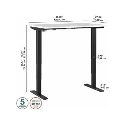 Bush Business Furniture Move 40 28"-48"H Electric Adjustable Standing Desk, White/Black (M4S4830WHBK) 12 Bush Business Furniture Move 40 28"-48"H Electric Adjustable Standing Desk, White/Black (M4S4830WHBK) -Staples Department Store 4B8175BA 0CBB 4DFA 9A5A8EDF9346E7CB sc7