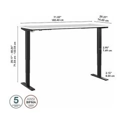 Bush Business Furniture Move 40 28"-48"H Electric Adjustable Standing Desk, White/Black (M4S7230WHBK) -Staples Department Store 4BDBC5DF 9A5B 4C6B 9C930A083B9FE3F5 sc7