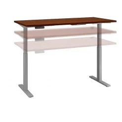 Bush Business Furniture Move 60 Series 27''-47'' Adjustable Standing Desk, Hansen Cherry (M6S7230HCSK)