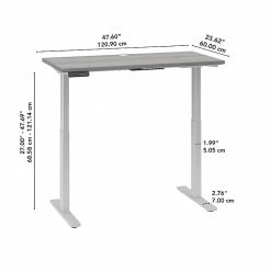 Bush Business Furniture Move 60 27"-48" Adjustable Standing Desk, Platinum Gray/Cool Gray Metallic (M6S4824PGSK) -Staples Department Store 4E0BCF6A FF3C 4D85 A6881333CB4A45DB sc7
