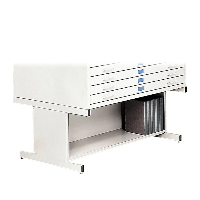 Safco® High Base For 4998 Flat File, White 1 Safco® High Base For 4998 Flat File, White