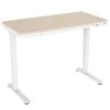 Mount-It! 28"-46"H Electric Adjustable Height Standing Desk, Light Brown Woodgrain (MI-15004)