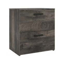 Kathy Ireland® Home By Bush Furniture City Park Lateral File Cabinet, Letter/Legal, 30"H, Dark Gray Hickory (CPF127GH-03)