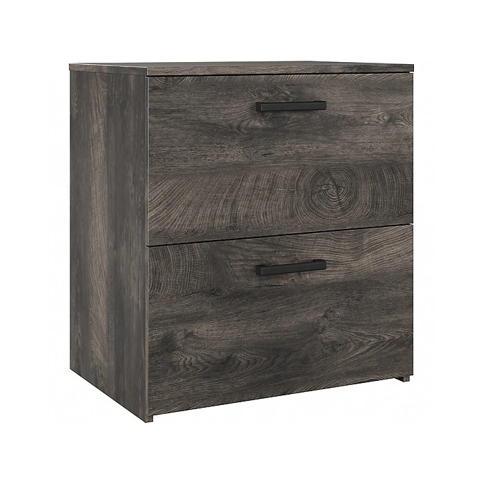Kathy Ireland® Home By Bush Furniture City Park Lateral File Cabinet, Letter/Legal, 30"H, Dark Gray Hickory (CPF127GH-03) 1 Kathy Ireland® Home By Bush Furniture City Park Lateral File Cabinet, Letter/Legal, 30"H, Dark Gray Hickory (CPF127GH-03)