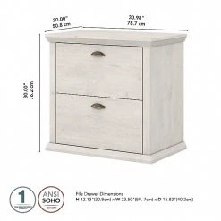 Bush Furniture Yorktown 2-Drawer Lateral File Cabinet, Letter/Legal, Linen White Oak, 30.98" (WC40480-03) -Staples Department Store 6FE33D37 DCE6 4921 BA11C41A67CDA5EB sc7