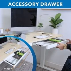 Mount-It! 28"-46"H Electric Adjustable Height Standing Desk, Light Brown Woodgrain (MI-15004) -Staples Department Store 7289A1D5 A04A 4BF9 911AFDAD1196C266 sc7