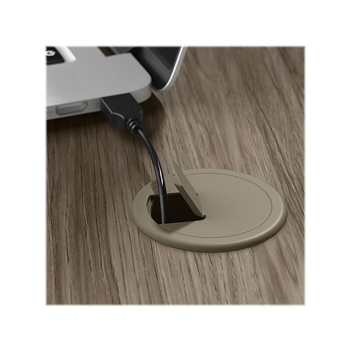 Bush Business Furniture Move 40 28"-48"H Electric Adjustable Standing Desk, Modern Hickory/Black (M4S7230MHBK) 7 Bush Business Furniture Move 40 28"-48"H Electric Adjustable Standing Desk, Modern Hickory/Black (M4S7230MHBK) - Image 7