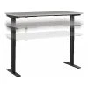 Bush Business Furniture Move 40 28"-48" Adjustable Standing Desk, Platinum Gray/Black (M4S6030PGBK)