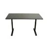 Uncaged Ergonomics Rise Up Electric Adjustable Height Standing Desk With Black Bamboo Desktop Black Frame, Black Desktop (Rubbk)