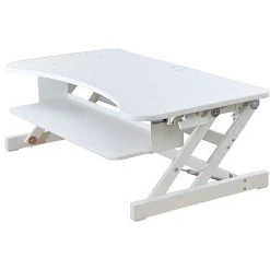 Rocelco 37" Deluxe Adjustable Desk Riser, White (R DADRW) -Staples Department Store 907A1AB8 80CB 48F5 88152661DD5C9030 sc7