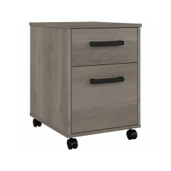 Kathy Ireland® Home By Bush Furniture City Park 2-Drawer Mobile File Cabinet, Letter/Legal, Driftwood Gray (CPF116DG-03)