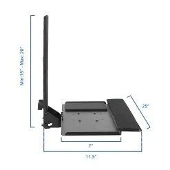 Mount-It! Monitor And Keyboard Wall Mount, Height Adjustable Standing Keyboard Tray, 25" W Tray, VESA Mount Required (MI-7915) -Staples Department Store 9AA200E3 7E57 4D18 99457792E82D8C26 sc7
