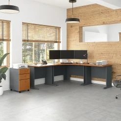 Bush Business Furniture Cubix 3 Drawer Mobile File Cabinet, Natural Cherry/Slate (WC57453PSU) 13 Bush Business Furniture Cubix 3 Drawer Mobile File Cabinet, Natural Cherry/Slate (WC57453PSU) -Staples Department Store A1A88E4A 2123 4D21 A8C0A9F60AF759D1 sc7