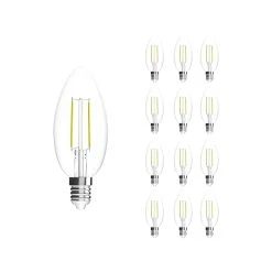 Viribright 2.5-Watt Soft White LED Specialty Bulb, 12/Pack (650192)