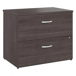 Bush Business Furniture Studio A 2-Drawer Lateral File Cabinet, Locking, Letter/Legal, Storm Gray, 36" (SDF136SGSU-Z)