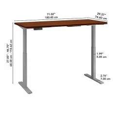 Bush Business Furniture Move 60 Series 27''-47'' Adjustable Standing Desk, Hansen Cherry (M6S7230HCSK) -Staples Department Store B77D7234 0A3B 4A81 AE09E620096B6BB6 sc7