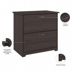Bush Furniture Cabot Lateral File Cabinet, Heather Gray (WC31780) -Staples Department Store B81AA697 A4B6 4E36 82F7254CE24A48F4 sc7