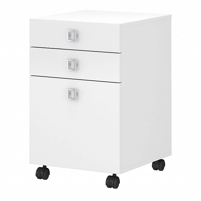Office By Kathy Ireland® Echo 3 Drawer Mobile File Cabinet, Pure White/Pure White (KI60101-03) 1 Office By Kathy Ireland® Echo 3 Drawer Mobile File Cabinet, Pure White/Pure White (KI60101-03)