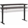 Bush Business Furniture Move 40 28"-48"H Electric Adjustable Standing Desk, Storm Gray/Black (M4S7230SGBK)