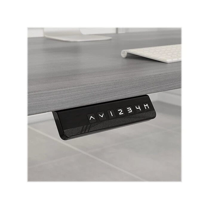 Bush Business Furniture Move 60 Series 27"-47"H Adjustable Standing Desk, Platinum Gray/Cool Gray Metallic (M6S6030PGSK) 8 Bush Business Furniture Move 60 Series 27"-47"H Adjustable Standing Desk, Platinum Gray/Cool Gray Metallic (M6S6030PGSK) - Image 8