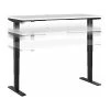 Bush Business Furniture Move 40 28"-48"H Electric Adjustable Standing Desk, White/Black (M4S6030WHBK)