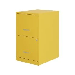 Space Solutions SOHO Smart File 2-Drawer File Cabinet, Letter Size, Lockable, 24.5"H X 14.25"W X 18"D, Goldfinch (25272) -Staples Department Store C6731BFE BA85 4F6D BEE0BDC96A0C2E8D sc7