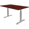 Fellowes Cambio 24.75"-50.25"H Adjustable Standing Desk, Mahogany (9788901)