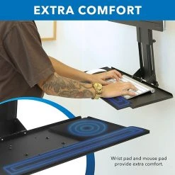 Mount-It! Monitor And Keyboard Wall Mount, Height Adjustable Standing Keyboard Tray, 25" W Tray, VESA Mount Required (MI-7915) -Staples Department Store D36EED09 CA3A 48FA 9E2182F28C35122F sc7