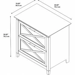 Bush Furniture Key West Lateral File, Washed Gray (KWF130WG-03) 15 Bush Furniture Key West Lateral File, Washed Gray (KWF130WG-03) -Staples Department Store D5660391 12DC 455A A5417425CCB0BFC8 sc7
