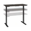 Bush Business Furniture Move 60 27"-47"H Adjustable Standing Desk, Storm Gray/Black (M6S4824SGBK)