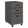 Bush Business Furniture Cubix 3 Drawer Mobile File Cabinet, Slate (WC84853PSU)