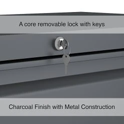 Staples 2-Drawer Lateral File Cabinet, Locking, Letter/Legal, Charcoal, 36"W (26821D) -Staples Department Store DD70AF27 DC4C 415E B74FA68F859BFC70 sc7