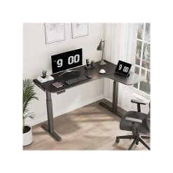 Eureka Ergonomic 30"-48"H L-Shaped Adjustable Standing Desk, Black (ED1875-BK) 13 Eureka Ergonomic 30"-48"H L-Shaped Adjustable Standing Desk, Black (ED1875-BK) -Staples Department Store DE688FEB D1E0 465C A91D63A780F6DD6B sc7