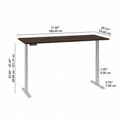 Bush Business Furniture Move 60 Series 27"-48" Adjustable Standing Desk, Black Walnut/Cool Gray Metallic (M6S7230BWSK) 12 Bush Business Furniture Move 60 Series 27"-48" Adjustable Standing Desk, Black Walnut/Cool Gray Metallic (M6S7230BWSK) -Staples Department Store E0590BCF 35EF 47EB BA83F41E7442A585 sc7
