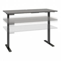 Bush Business Furniture Move 60 Series 27"-48" Adjustable Standing Desk, Platinum Gray/Black (M6S6030PGBK)