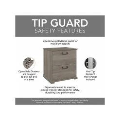 Bush Furniture Homestead 2-Drawer Lateral File Cabinet, Letter/Legal Size, Lockable, 30"H, Driftwood Gray (HOF129DG-Z) -Staples Department Store E9506E0D 85BE 4808 B13D023BF2B4A05D sc7