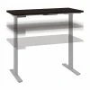 Bush Business Furniture Move 60 Series 27"-48" Adjustable Standing Desk, Black Walnut/Cool Gray Metallic (M6S4824BWSK)