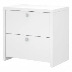 Office By Kathy Ireland® Echo Lateral File Cabinet, Pure White/Pure White (KI60102-03)