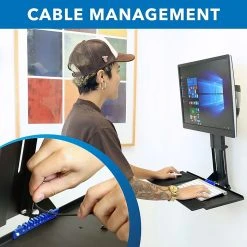 Mount-It! Monitor And Keyboard Wall Mount, Height Adjustable Standing Keyboard Tray, 25" W Tray, VESA Mount Required (MI-7915) -Staples Department Store F8019035 37EE 4B15 B5E43387F3B1E599 sc7