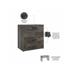 Kathy Ireland® Home By Bush Furniture City Park Lateral File Cabinet, Letter/Legal, 30"H, Dark Gray Hickory (CPF127GH-03) 10 Kathy Ireland® Home By Bush Furniture City Park Lateral File Cabinet, Letter/Legal, 30"H, Dark Gray Hickory (CPF127GH-03) -Staples Department Store FD0B37D6 7951 41CA B278B139CF571F06 sc7